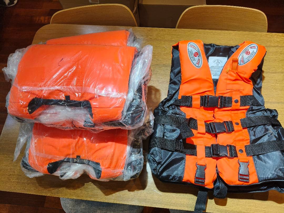 ライフジャケット4個セット(M·L×各2個)組合せ自由