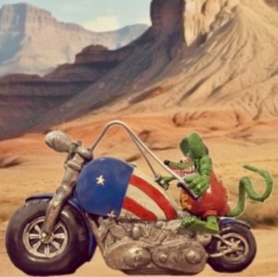RAT FINK★チョッパー置物ハーレーミニカーホットロッド灰皿ラットフィンク