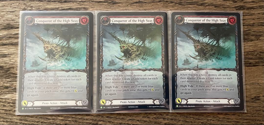 FaB Conqueror of the High Seas プロモ 3枚セット