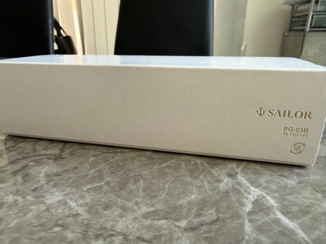 ナガサワ万年筆 チャスカブルー Mニブ 専用ボックス付き