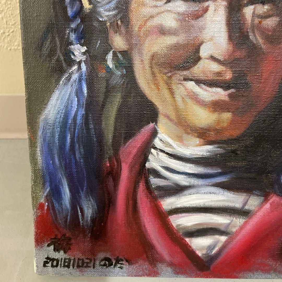 油彩画 女性の肖像 F4サイズ 2018年制作