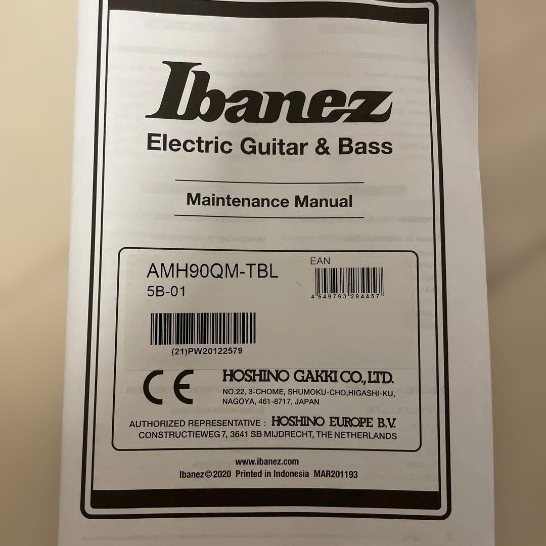 Ibanez AMH90QM Trance Blue (TBL) トランスブルー