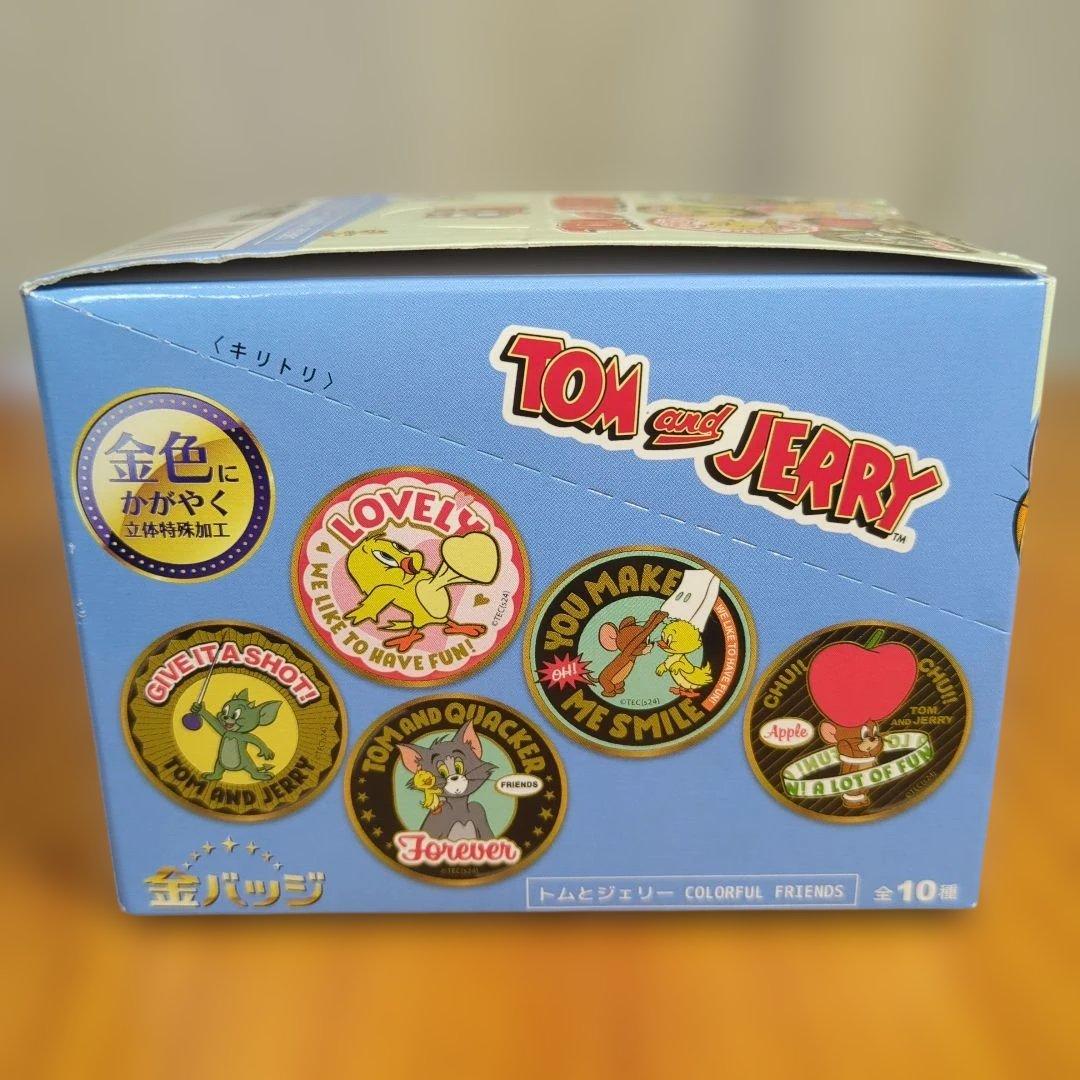 トムとジェリー COLORFUL FRIENDS 金バッジです。 新品未開封品。