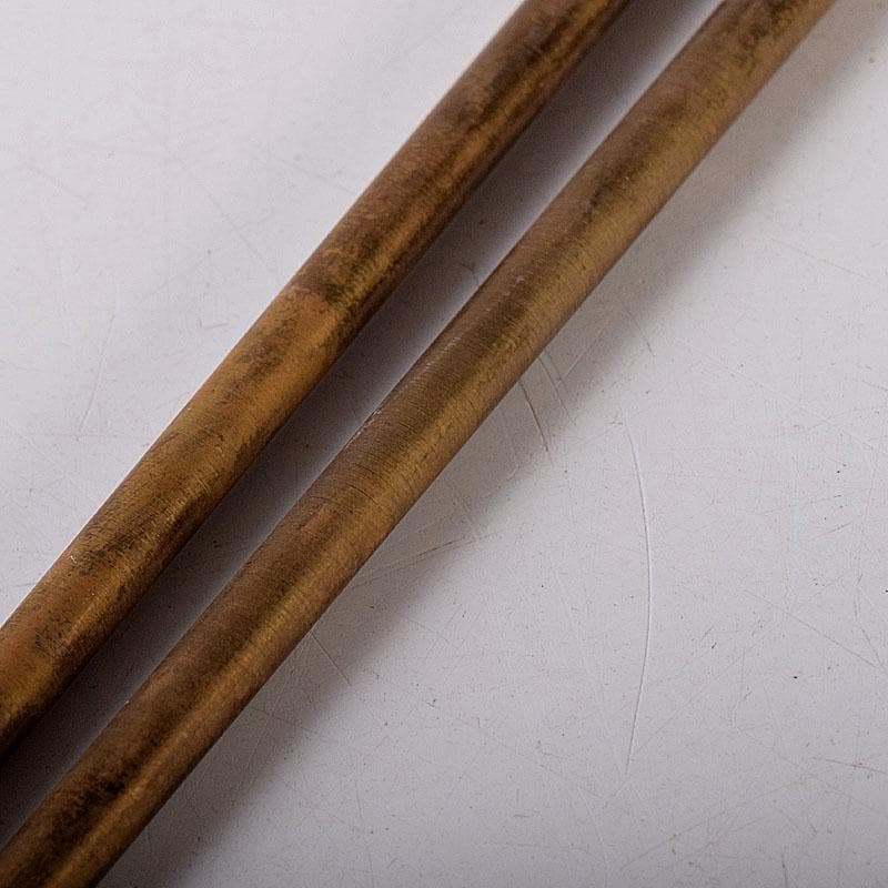 茶道具　銅製　椎頭火箸　共箱　V　7965