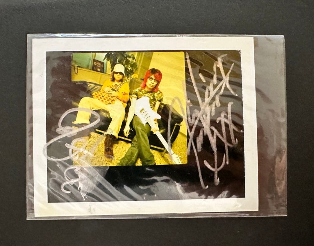 hideとKiyoshiの直筆サイン入りポラ