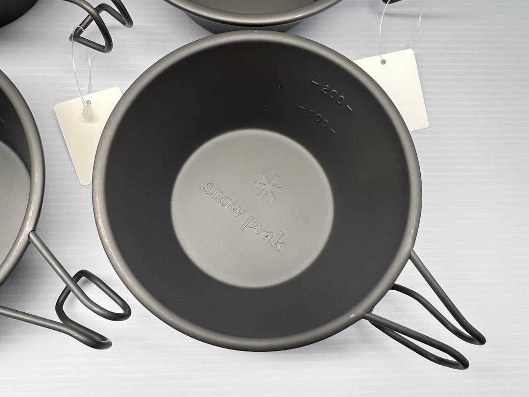 ⭐️【希少・未使用】スノーピーク peak 窒化シェラカップ 4個セット