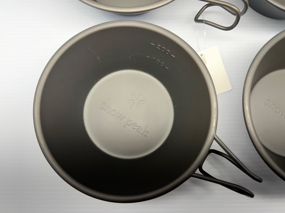 ⭐️【希少・未使用】スノーピーク peak 窒化シェラカップ 4個セット