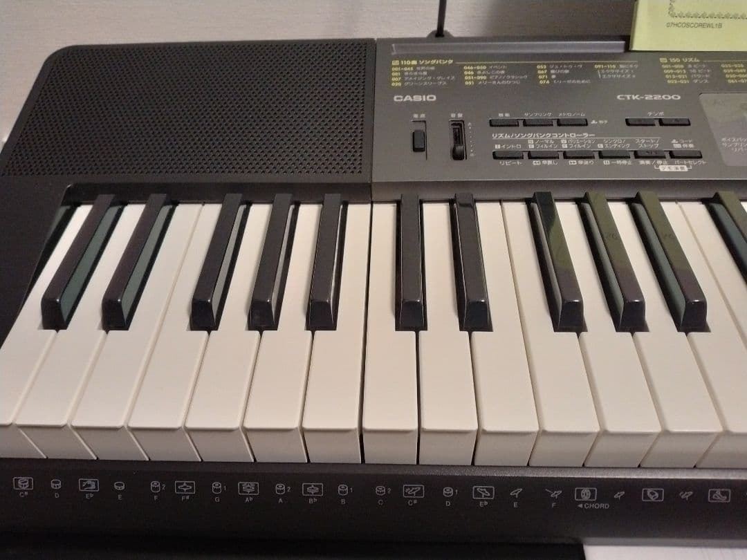 【美品】CASIO CTK-2200 電子ピアノ 電子キーボード 61鍵