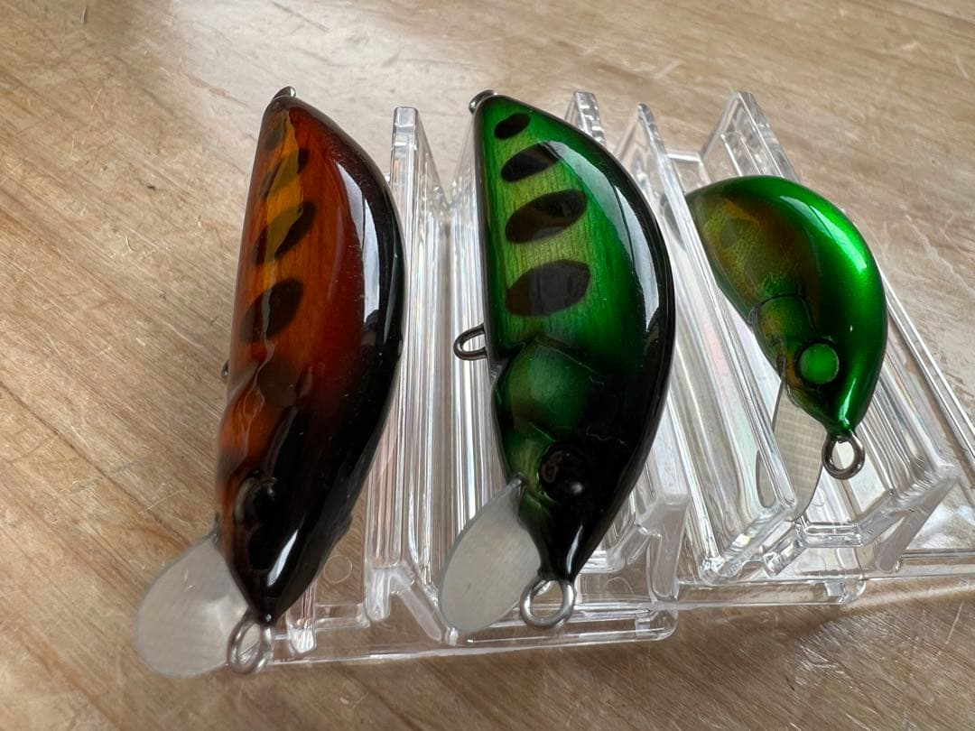 渓流ハンドメイドルアー YANOミノーリグル50S→2個、30S→ 1個