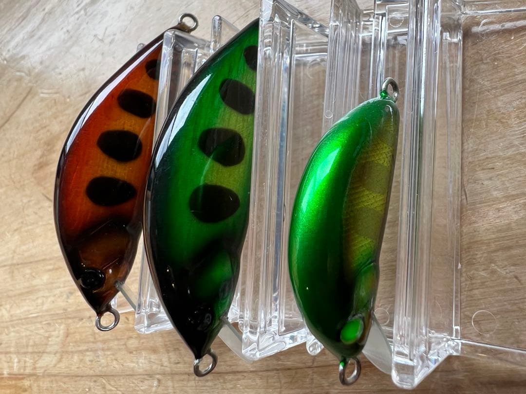 渓流ハンドメイドルアー YANOミノーリグル50S→2個、30S→ 1個