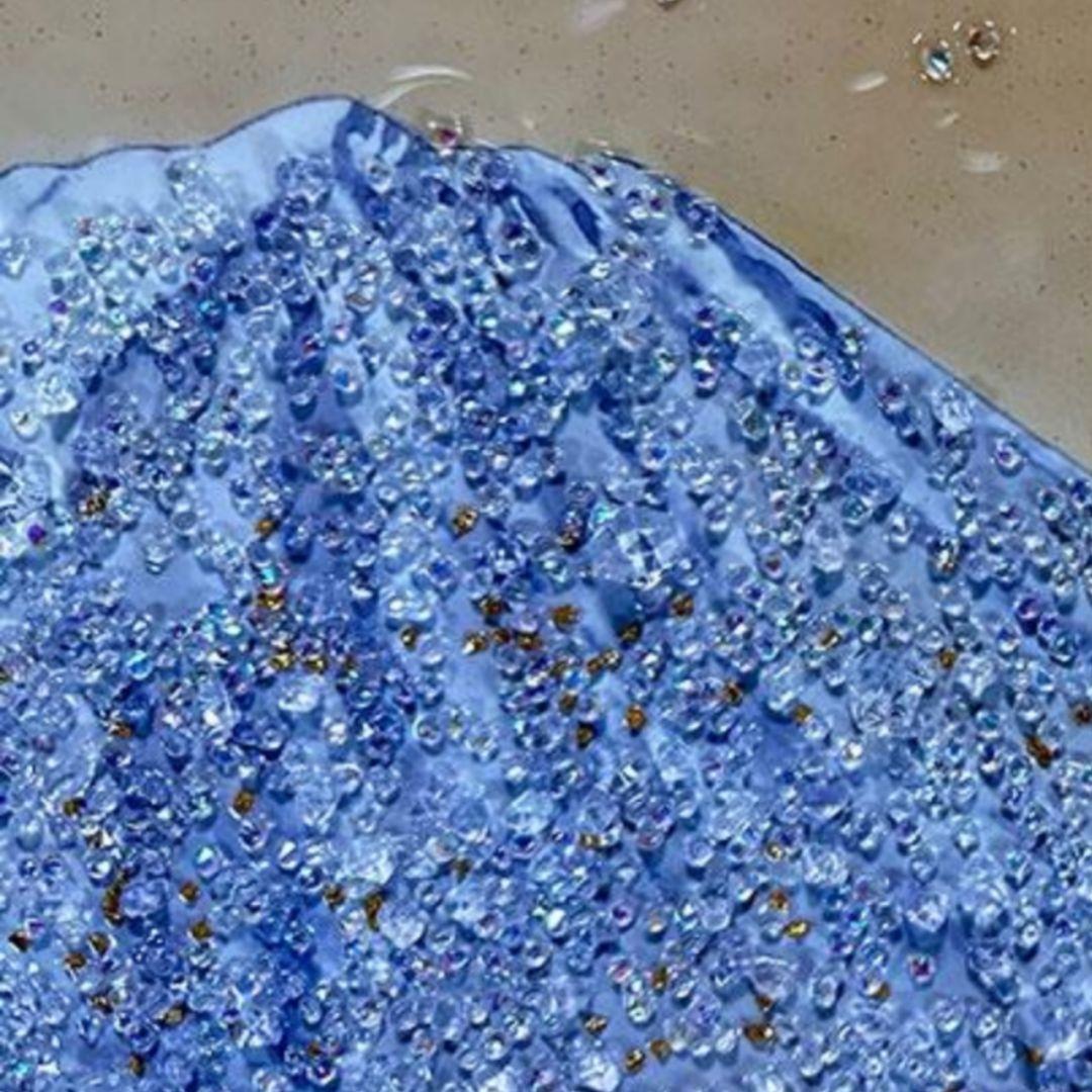 輸入雑貨　天然石　日本名画　『横山大観 乾坤輝く』　水晶絵　クリスタルアート