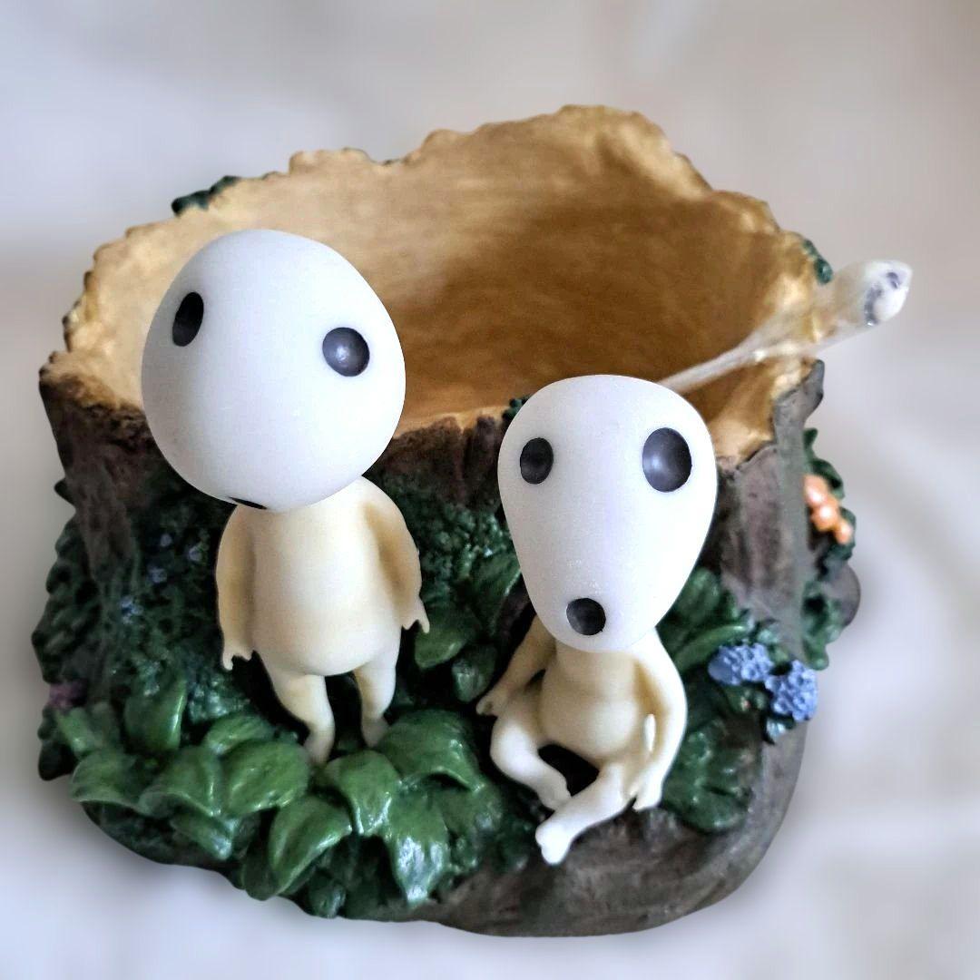 【廃盤レア】ジブリ　もののけ姫 コダマの住処 プランター　美品　箱付き
