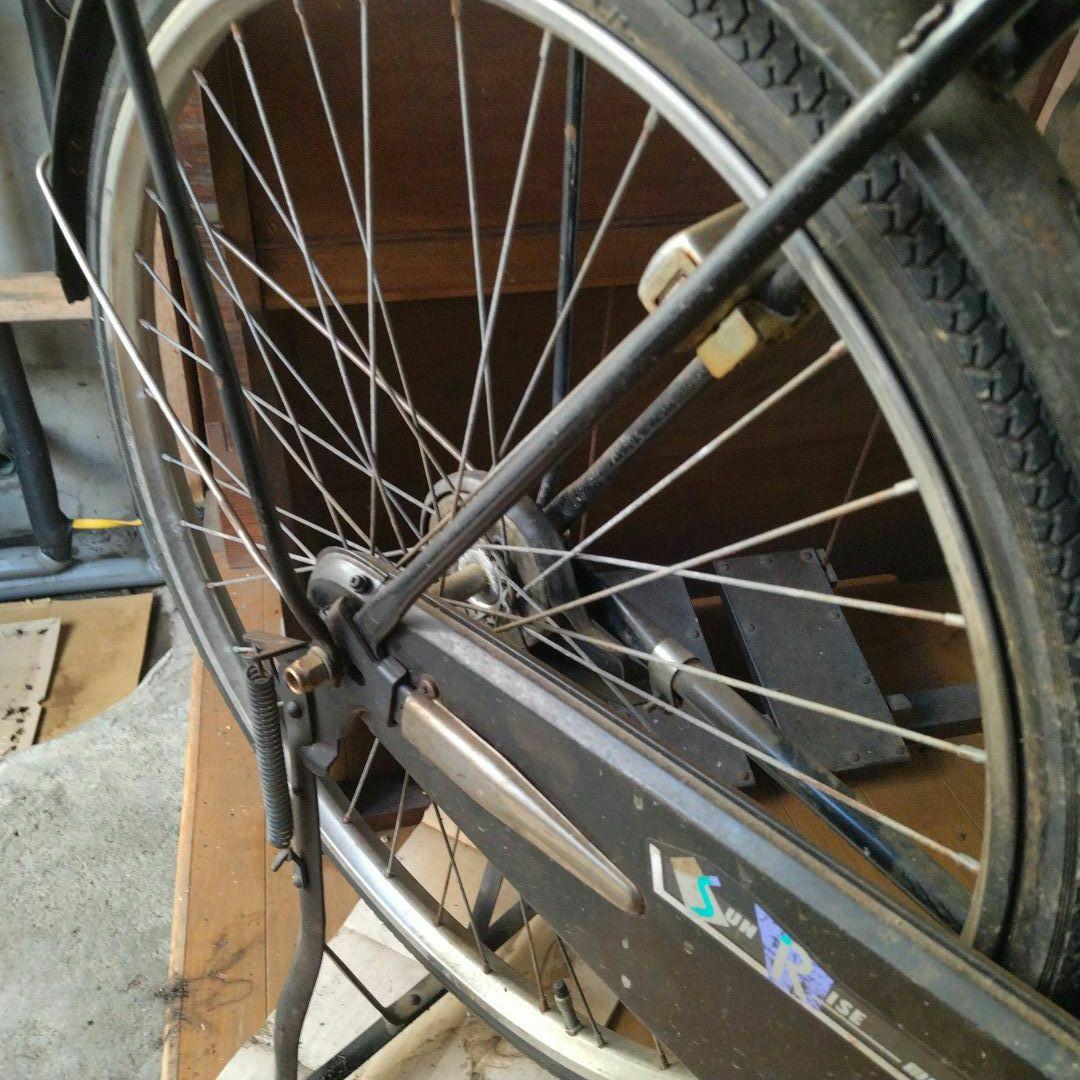レトロ自転車　要タイヤ交換　サビあり
