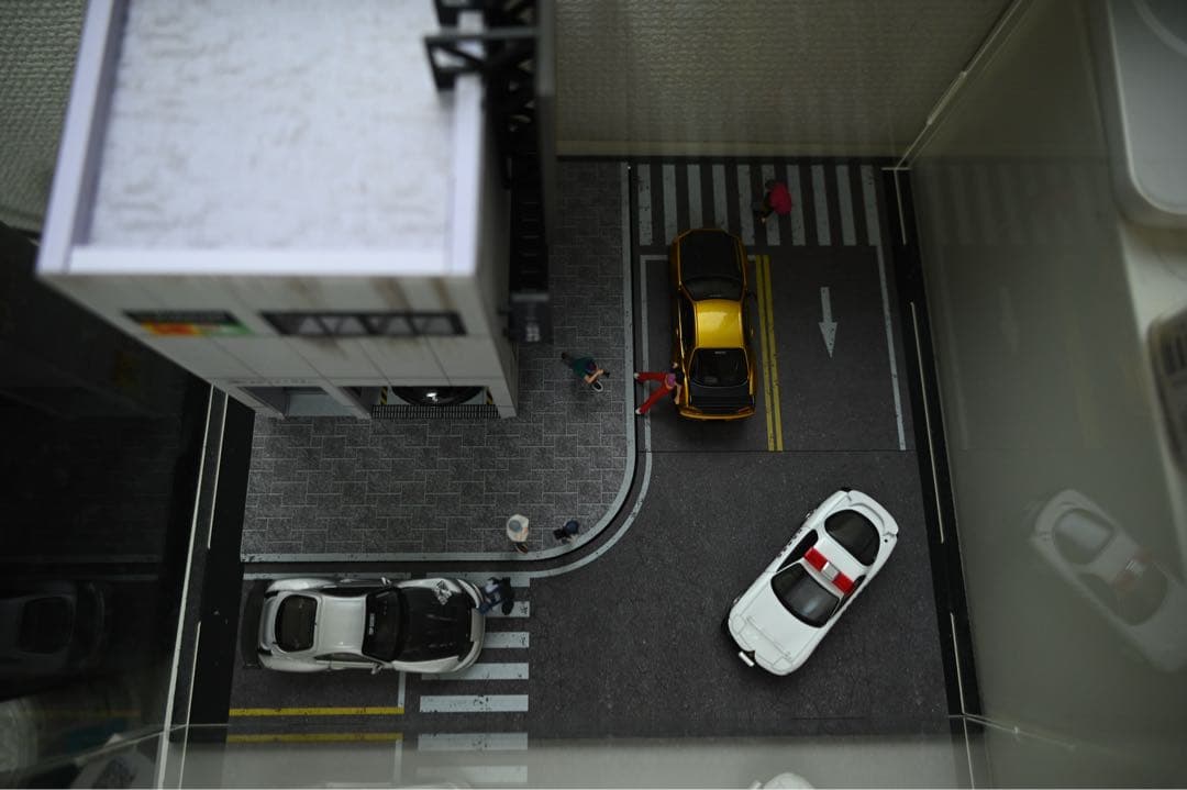 1/64 ジオラマ完成品 セット （保護ケース付・車両元箱あり)