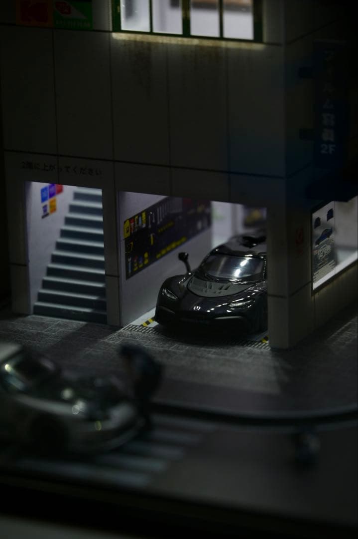 1/64 ジオラマ完成品 セット （保護ケース付・車両元箱あり)