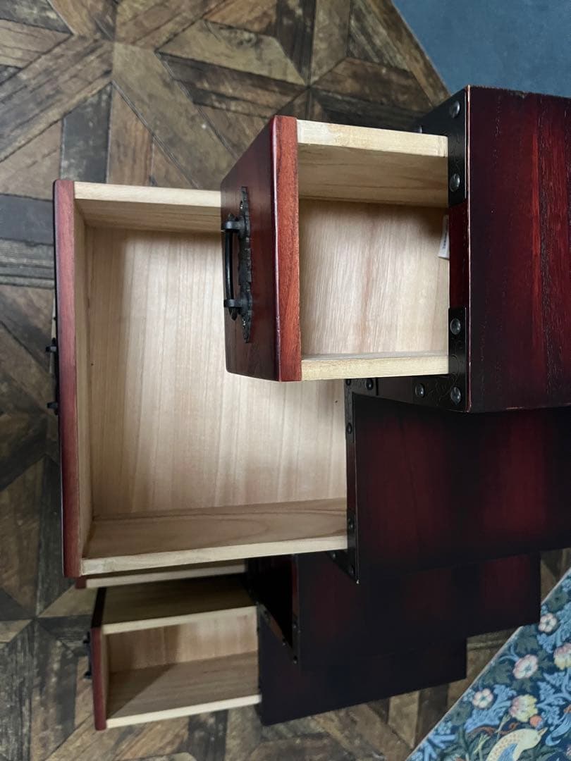 階段箪笥 インテリア 昭和レトロ 当時物 和箪笥 民芸調家具 アンティーク