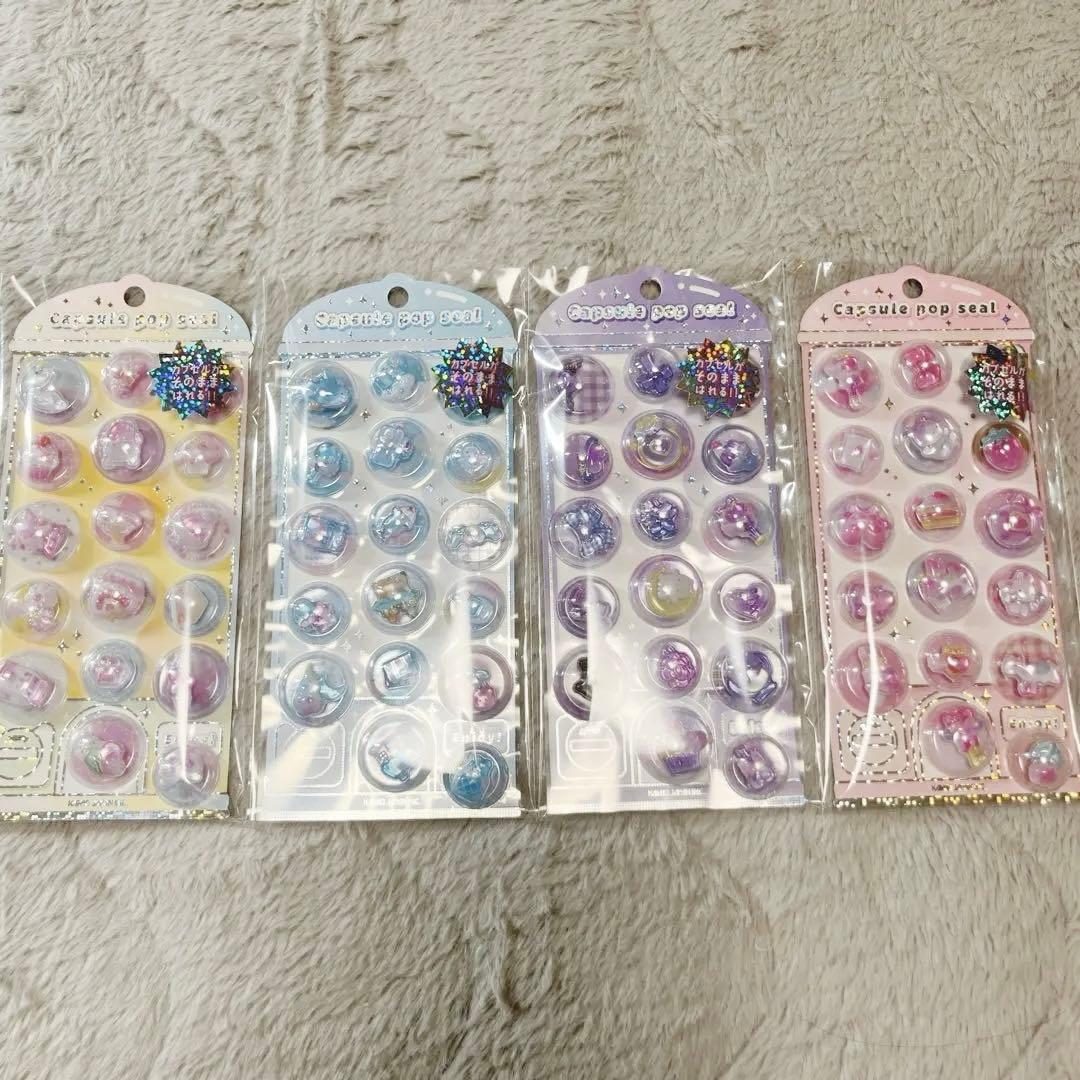 ボンボンドロップシール サンリオ ウォーターインシール カプセルポップシール