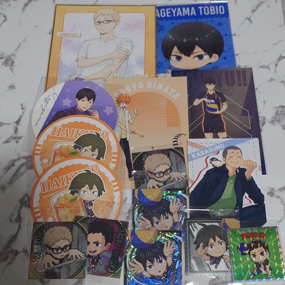ハイキュー 烏野高校 缶バッジ キーホルダー ポストカード