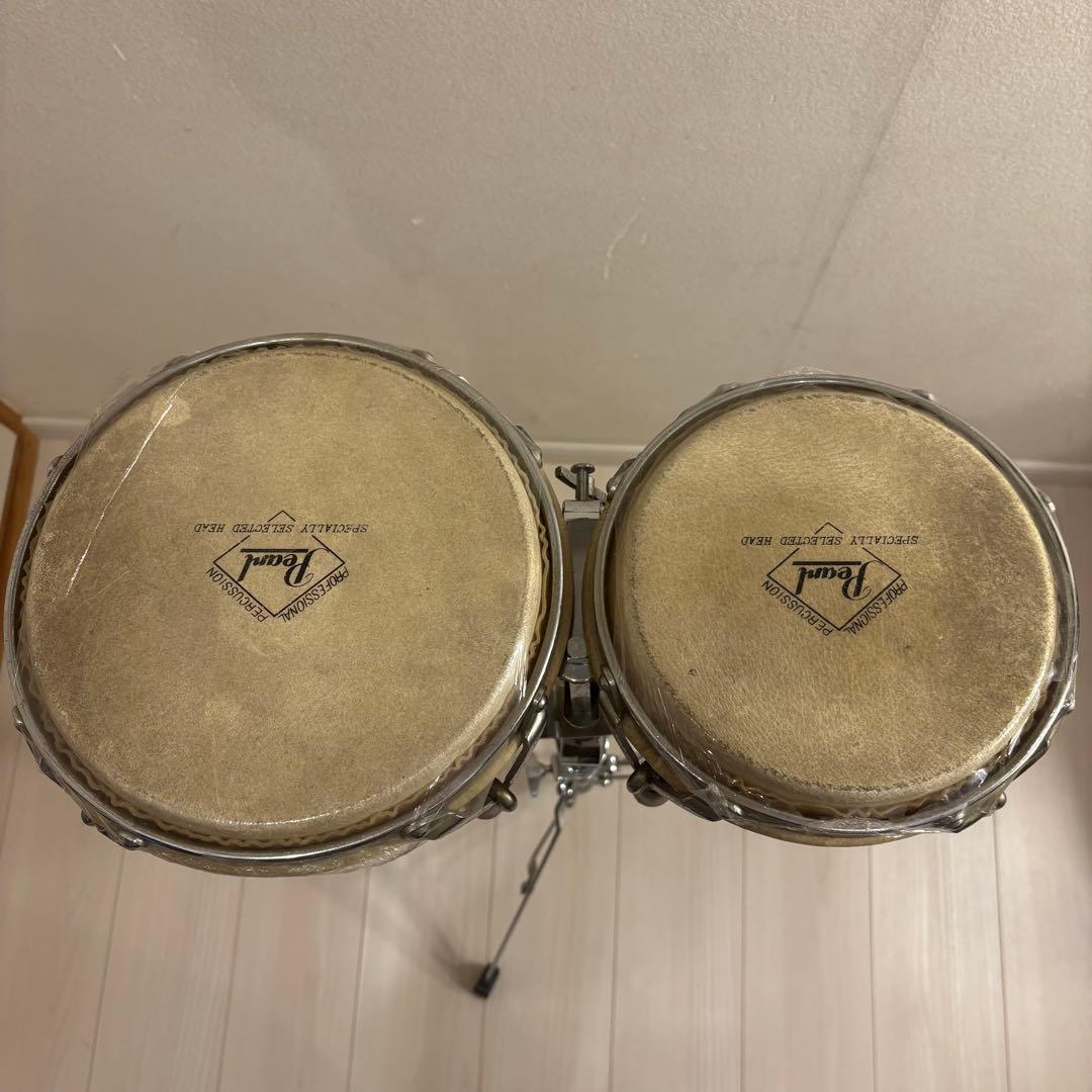 【スタンド付】Pearl パール ボンゴ プロフェッショナル パーカッション