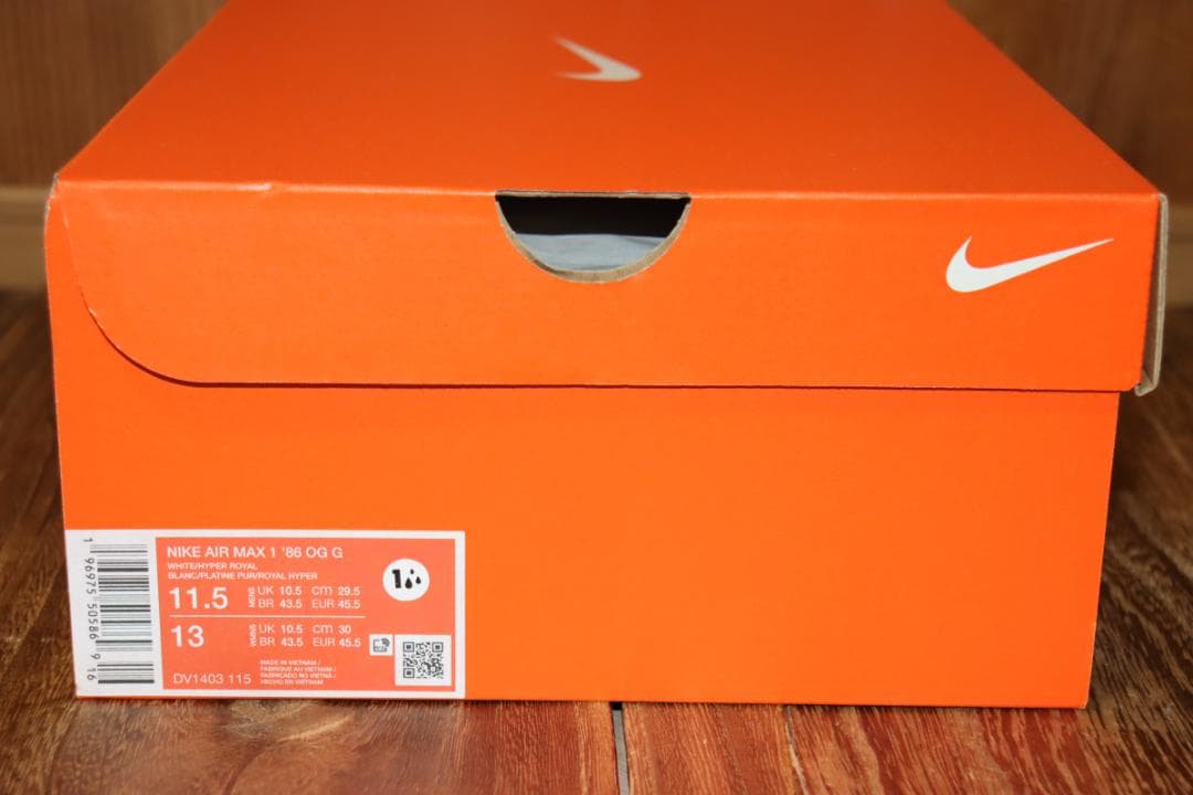 新品　ナイキ エア マックス 1 '86 OG ゴルフシューズ 29.5ｃｍ　Ⓗ