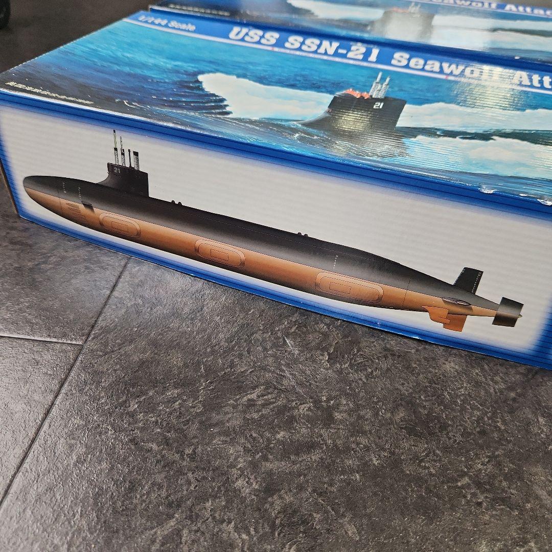 トランペッター 1:144 USS SSN-21 シーウルフ攻撃型潜水艦 新品