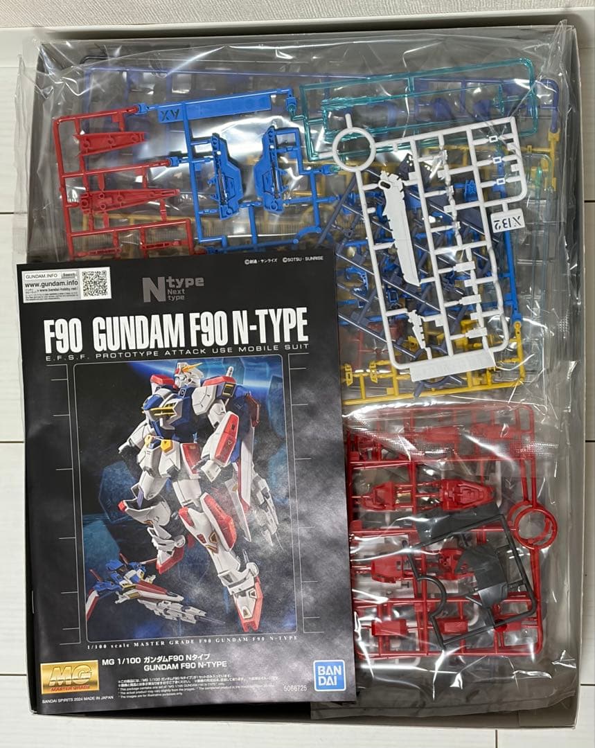 未組立 プレミアムバンダイ MG 1/100 ガンダムＦ９０ Ｎタイプ
