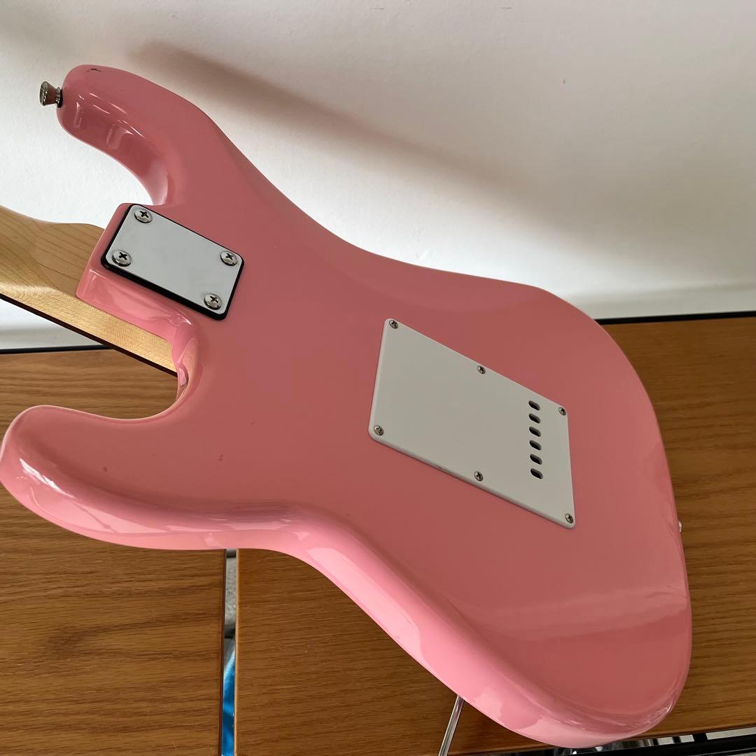 ストラトギター(ピンク)PLAYTECHプレイテック初心者向け