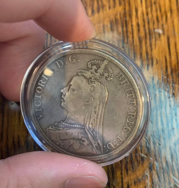 イギリス　ヴィクトリア女王　1889年銀貨