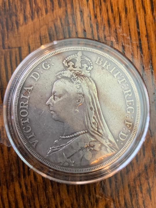 イギリス　ヴィクトリア女王　1889年銀貨