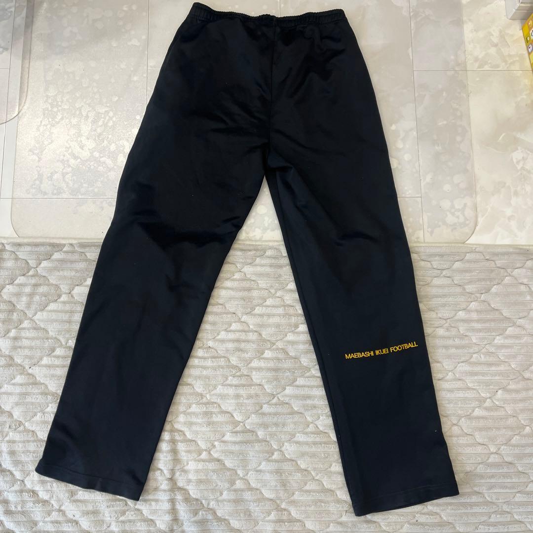 前橋育英高校サッカー部　スウェット上下セットブラック　上L 下LL