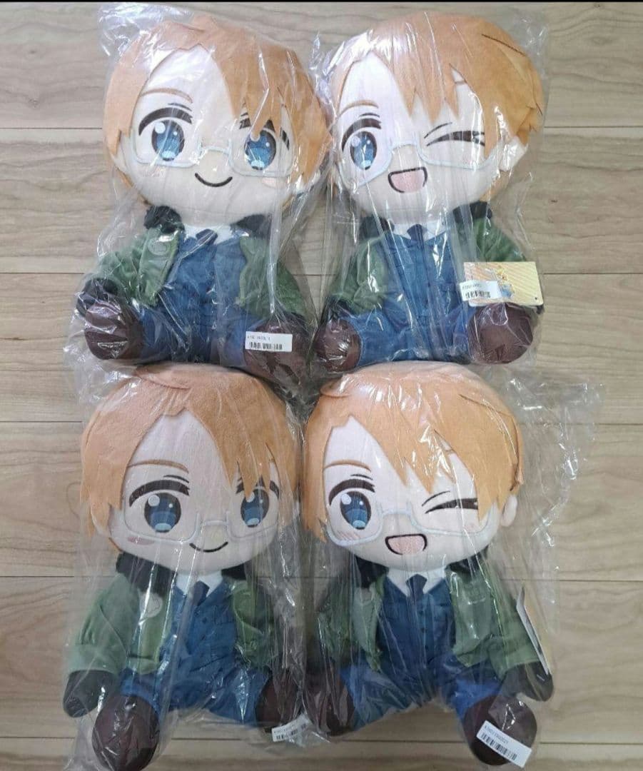 タイクレ限定　ヘタリアWorld★Stars BIGぬいぐるみ アメリカ 4体➂