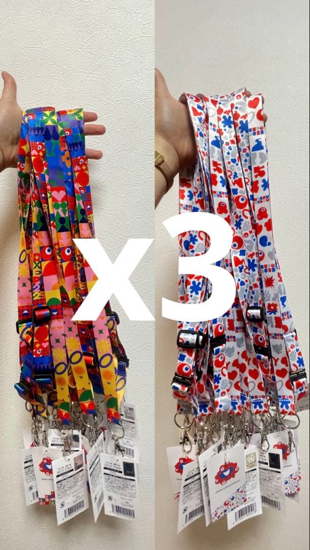 2025大阪・関西万博 ミャクミャク ネックストラップ 2種 3セット