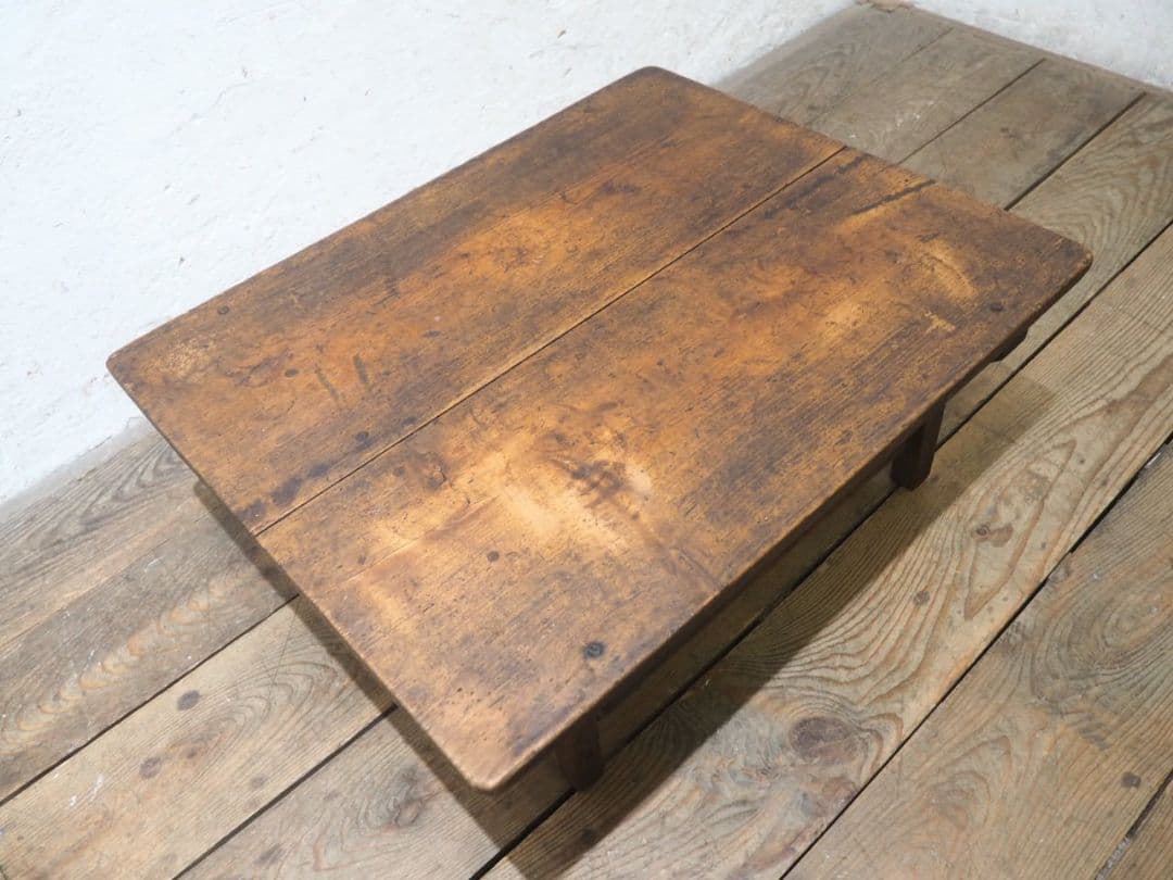 1258 アンティーク　文机　ローテーブル　座卓　ちゃぶ台　古家具　昭和レトロ