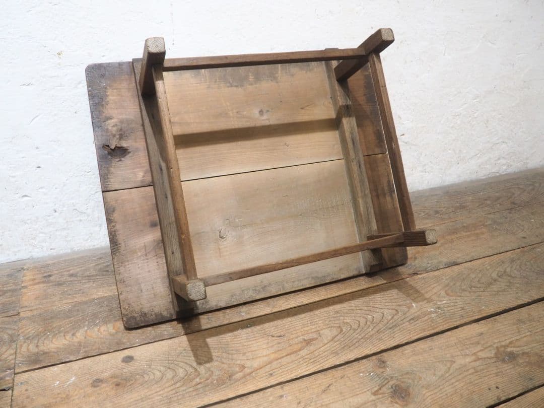 1258 アンティーク　文机　ローテーブル　座卓　ちゃぶ台　古家具　昭和レトロ