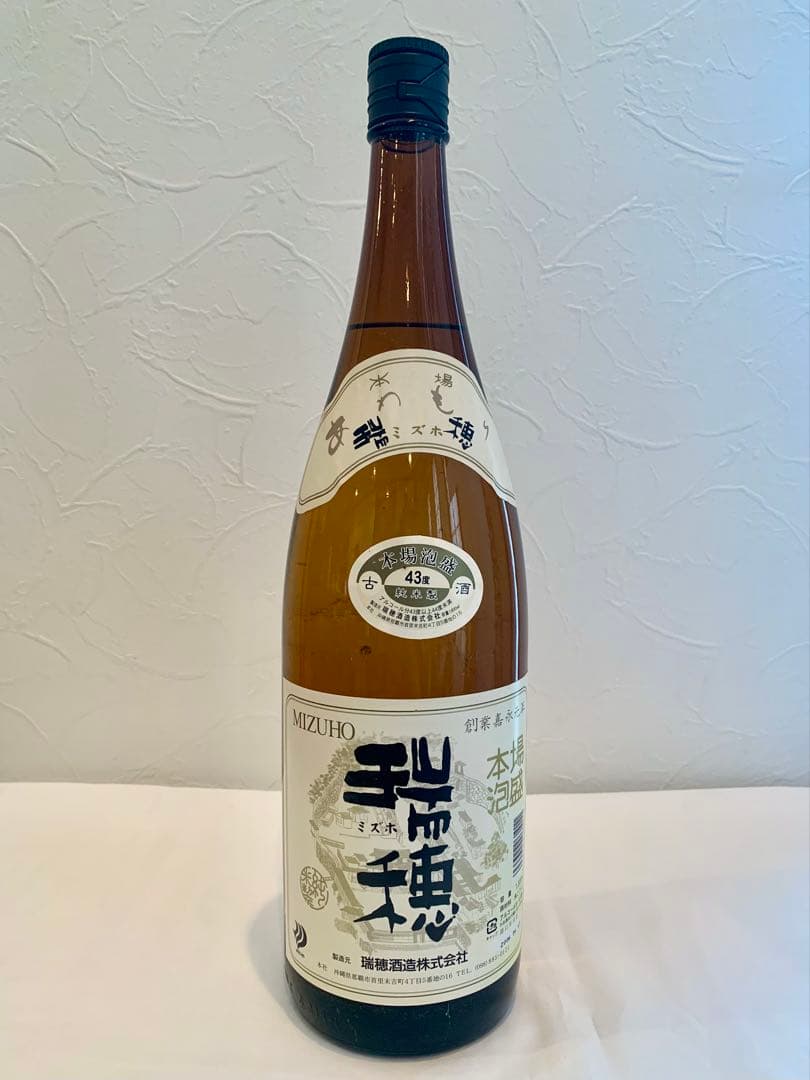 瑞穂酒造「 瑞穂 」 43度,1,800ml 22年物 / 泡盛古酒