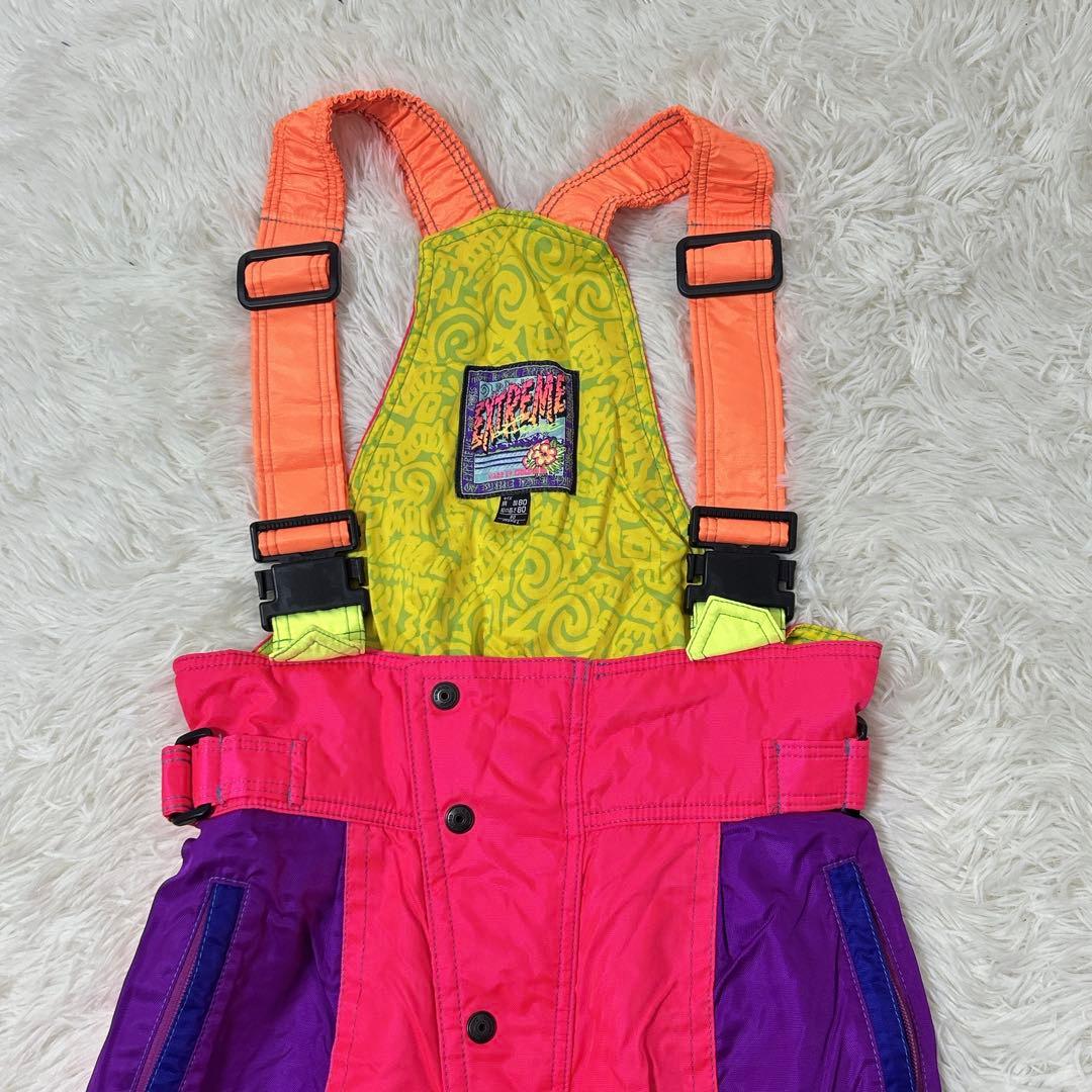 【562】美品　GOLDWIN スキーウェア カラフル　昭和　レトロ　ビンテージ