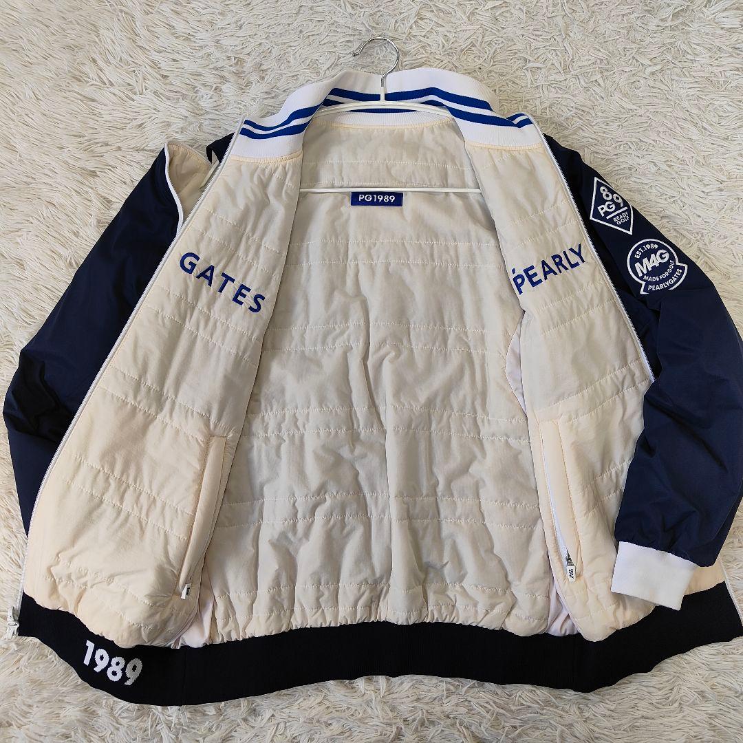 パーリーゲイツ　4way リバーシブル ブルゾンジャケット　白×紺　ベスト　M