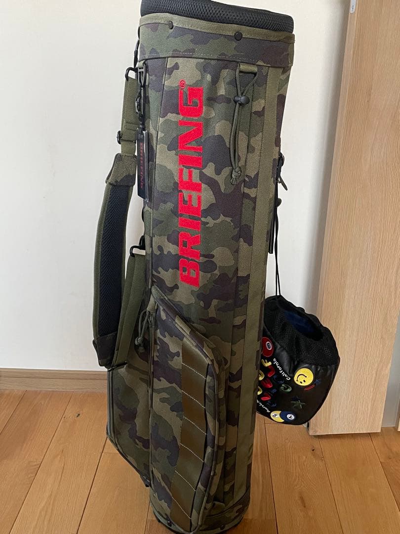 取りに来ていただけるならお値引きできます。BRIEFING 迷彩 キャディバッグ