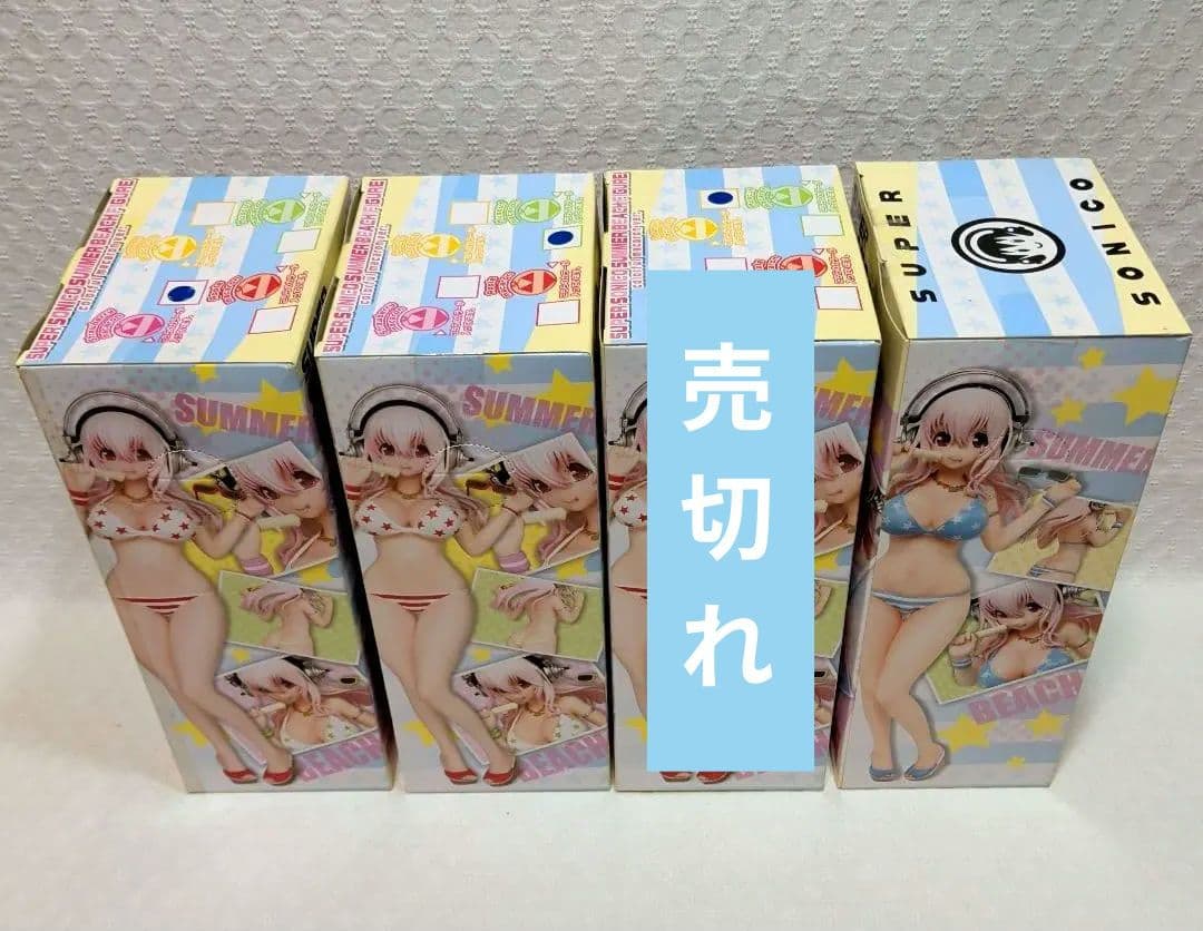 【ジャンク含む】 すーぱーそに子 サマービーチフィギュア 全5種＋ボトルホルダー