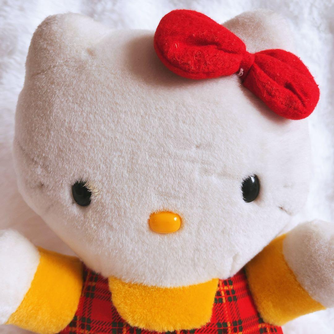 希少レア　ハローキティ　ぬいぐるみ　レトロ　当時品　サンリオ