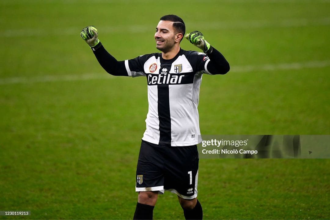 支給品　イタリア代表　パルマGKユニフォーム　SEPE選手　セリエＡ