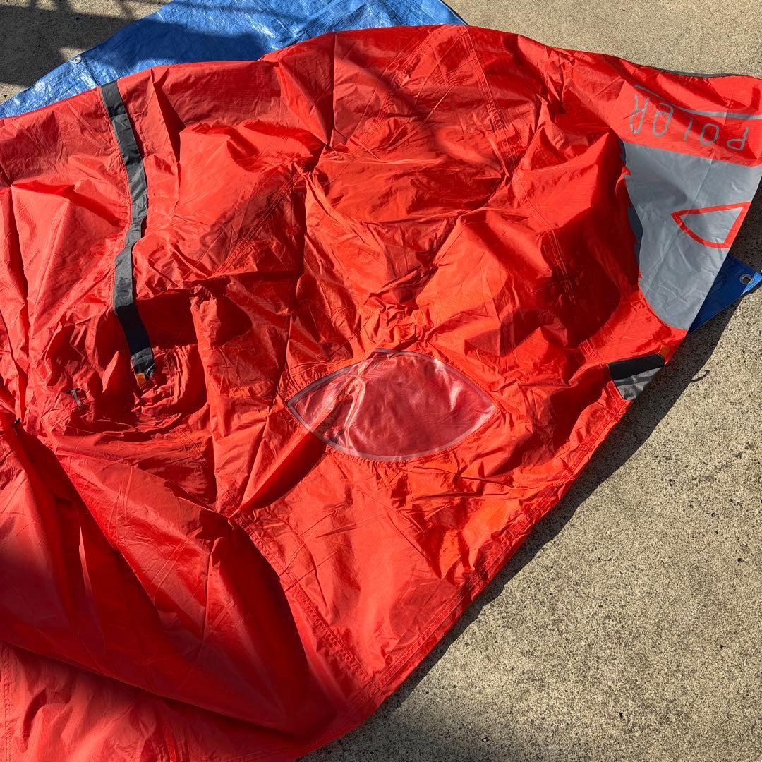 美品　POLeRポーラー　ONEMAN TENT 軽量　簡易設営　オレンジ　ソロ