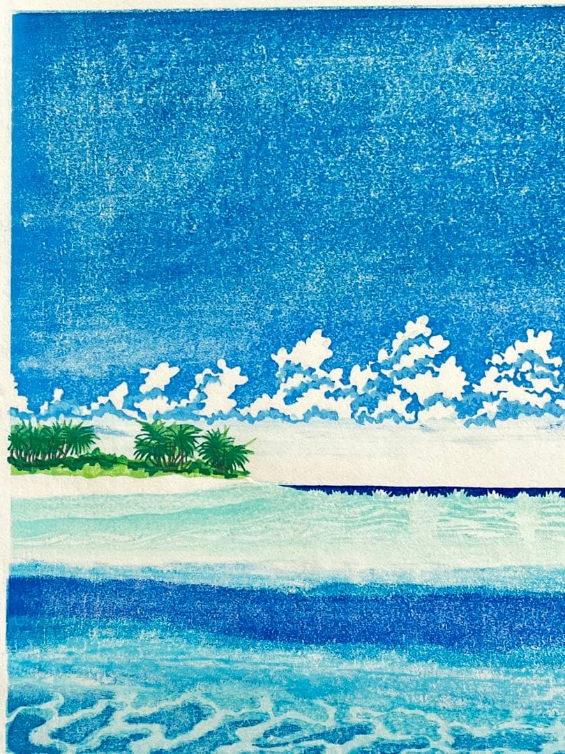 #『Southern blue 』　カノコダカラ貝