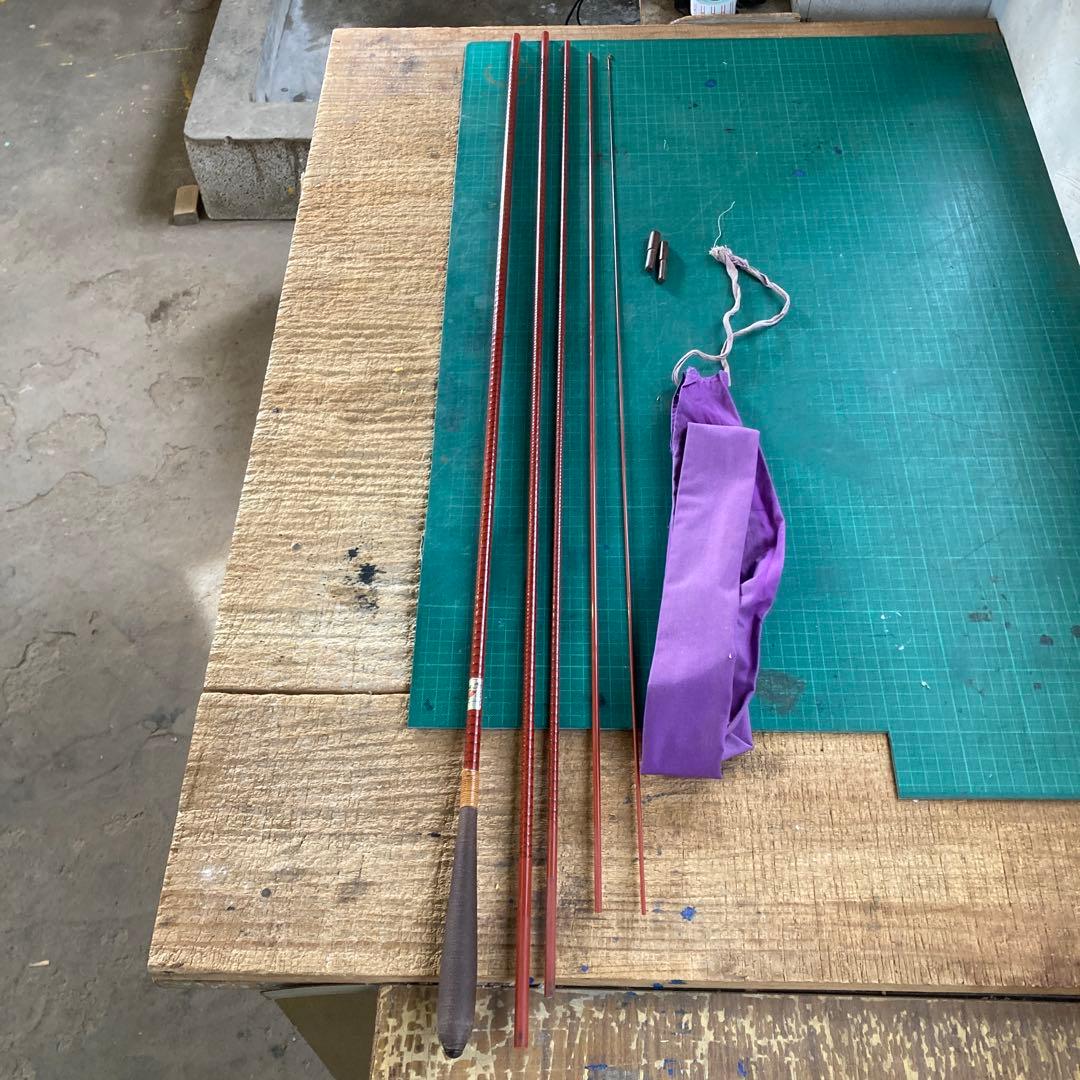 K*B様 漆塗り調 SHIMANO 朱紋峰 十六 ヘラ竿 ヘラブナ 朱色