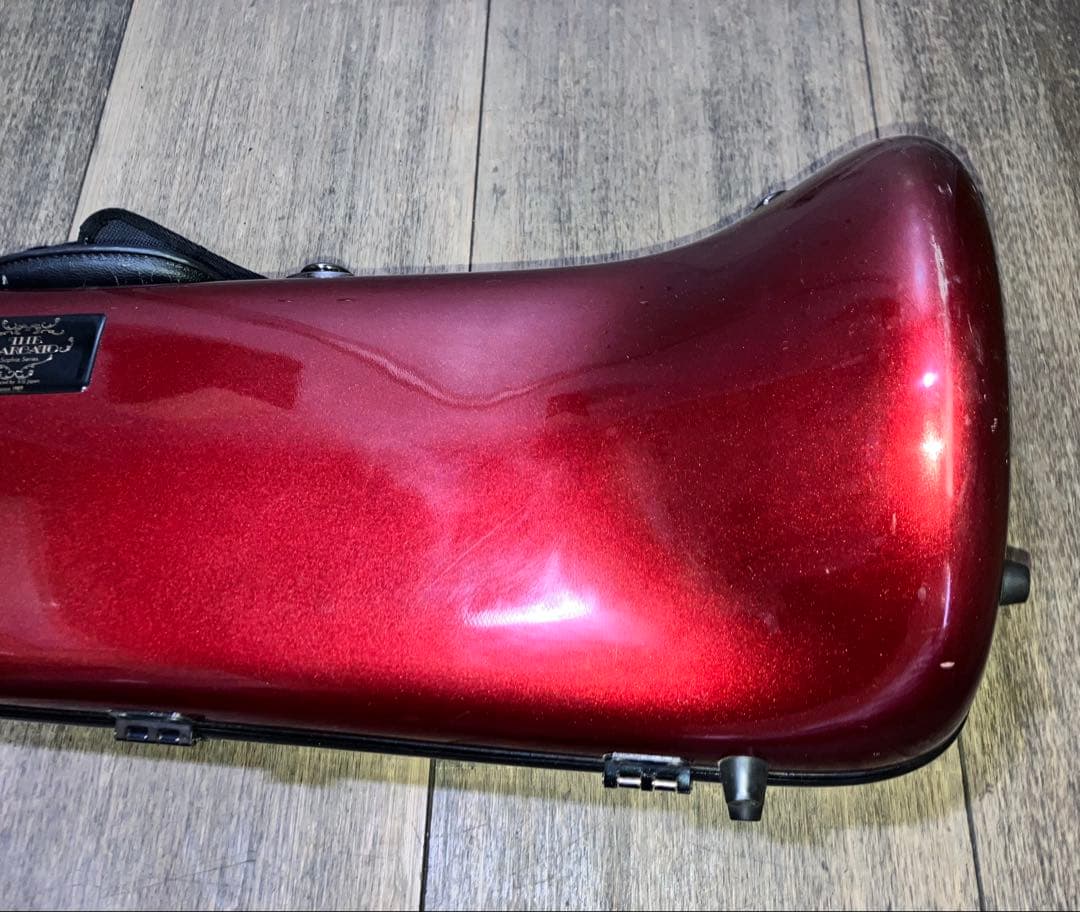 THE MARCATO トロンボーン ハードケース 鍵付き レッド