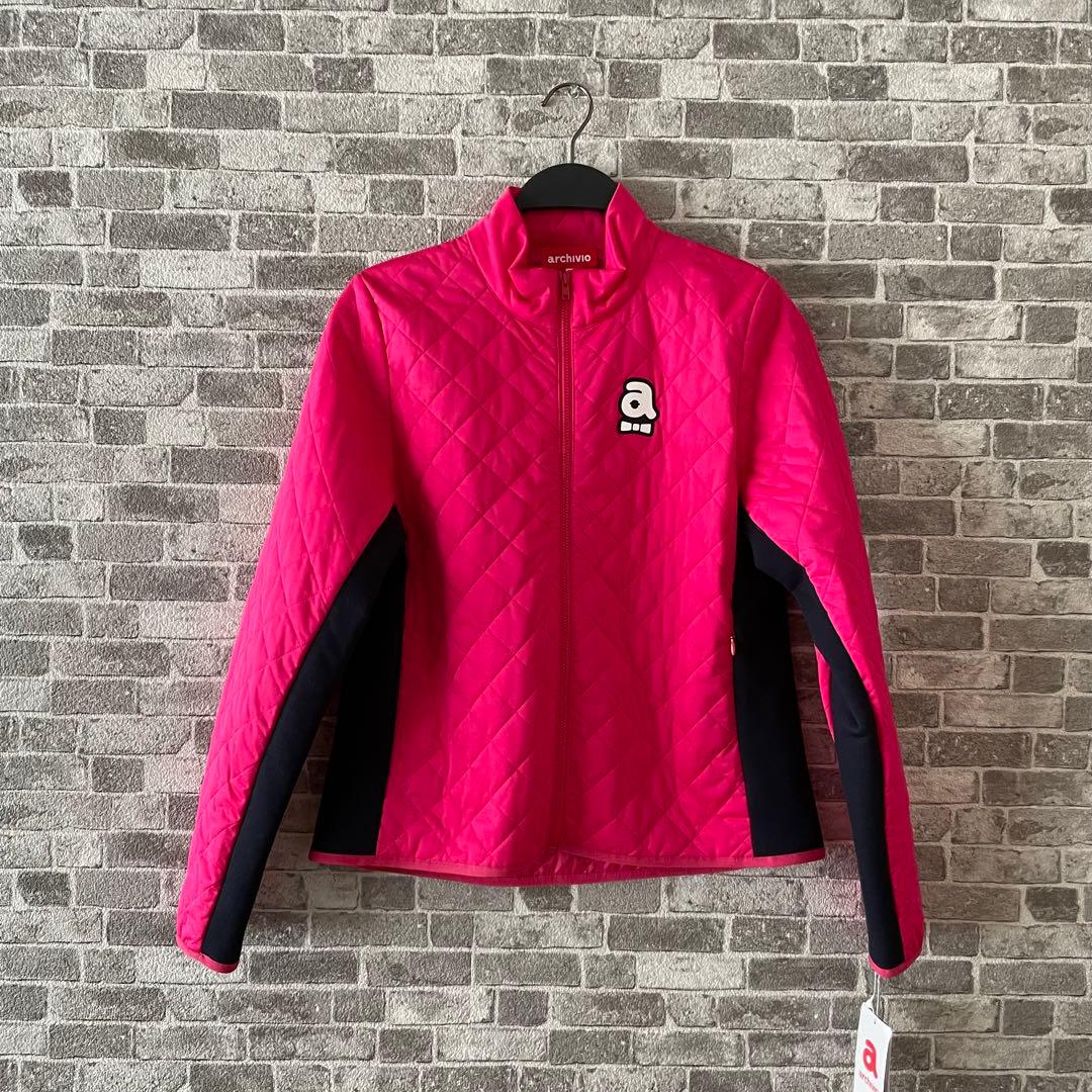 新品 アルチビオ ダイヤキルト 中綿 ブルゾン サイズ40 ピンク⭐︎