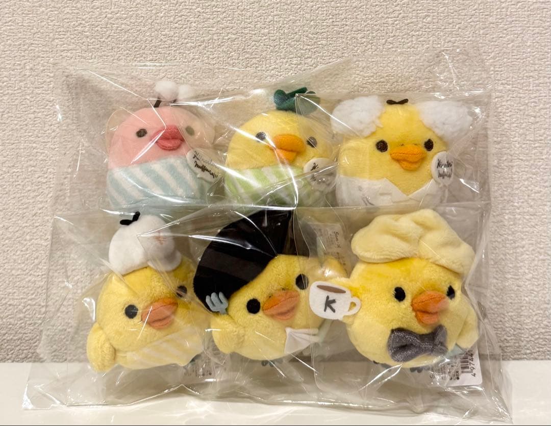 【希少・新品タグ付き】キイロイトリマフィンカフェ　てのりぬいぐるみ　コンプリート