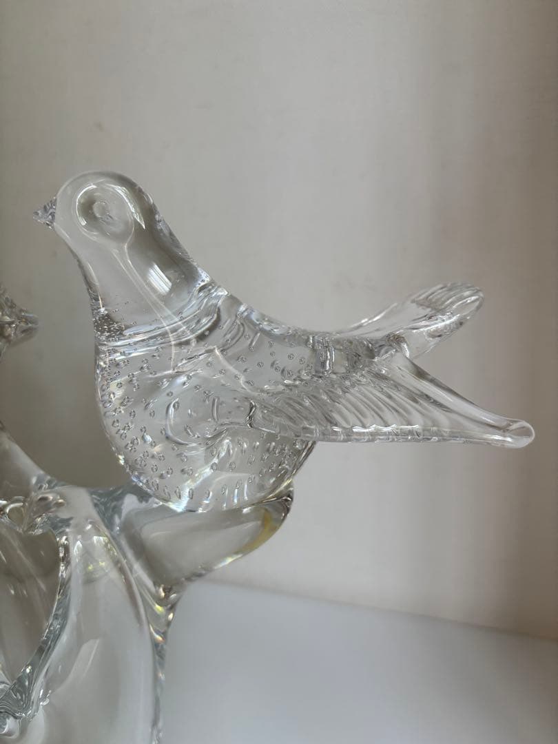 ヴィンテージ　北欧ガラス　スウェーデン gullaskruf グラスクルフ　鳥