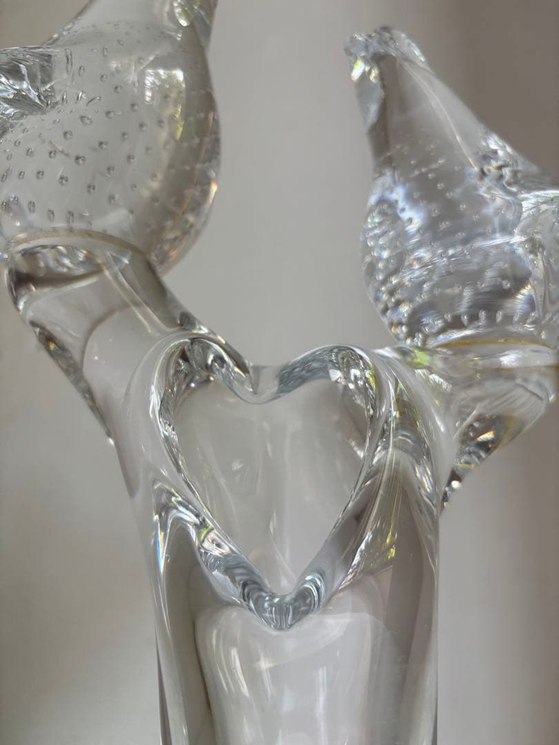 ヴィンテージ　北欧ガラス　スウェーデン gullaskruf グラスクルフ　鳥