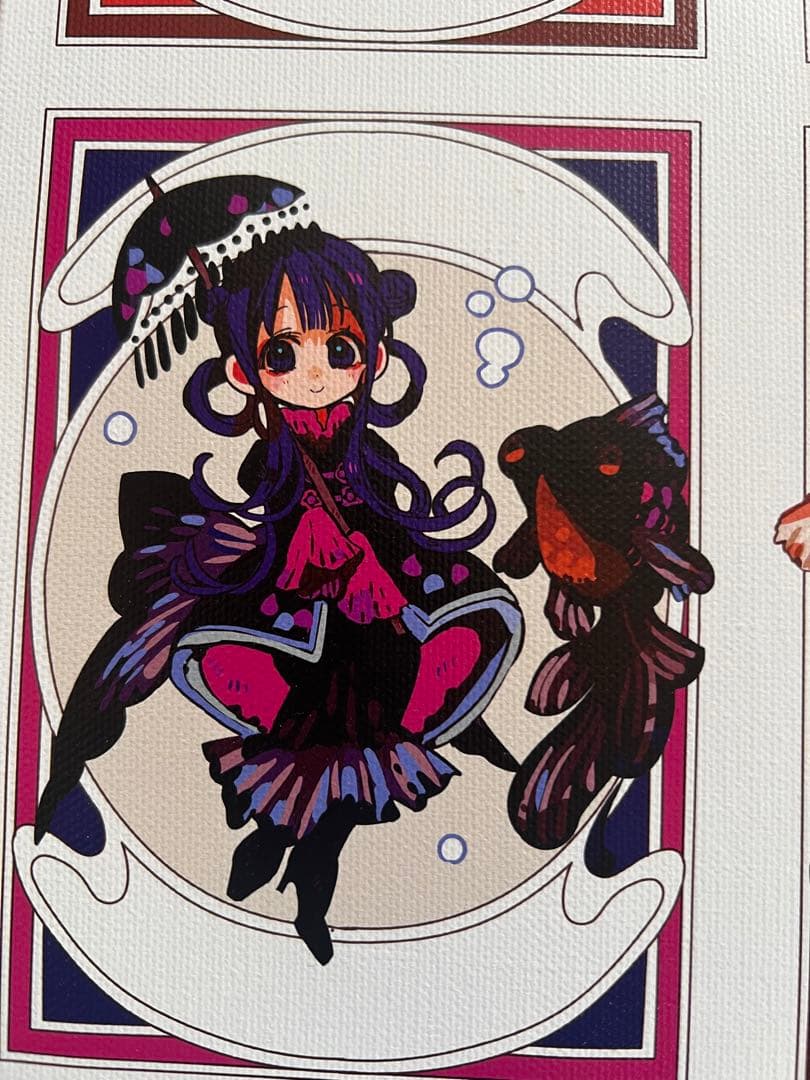 地縛少年花子くん　金魚A賞　直筆サイン入り　キャンバスアート